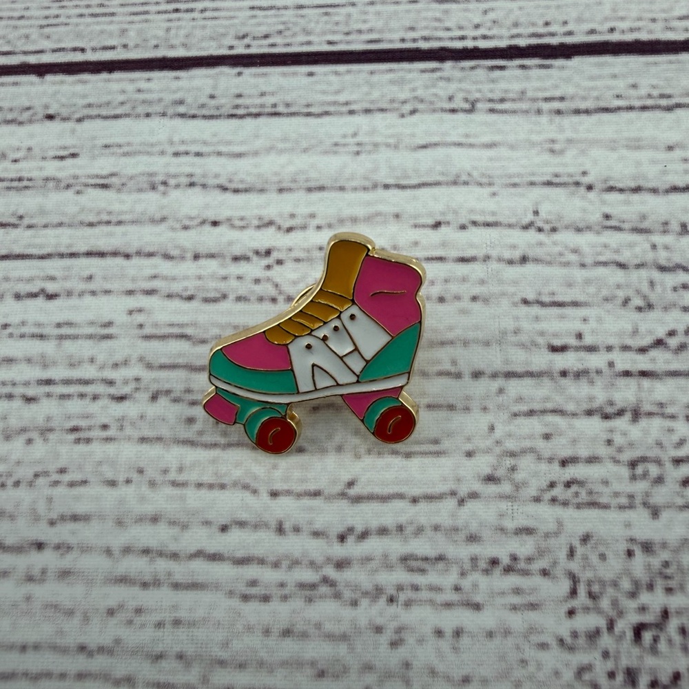 Colorful Roller Skate Enamel Pin